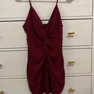 REVOLVE About Us Maroon Mini Dress